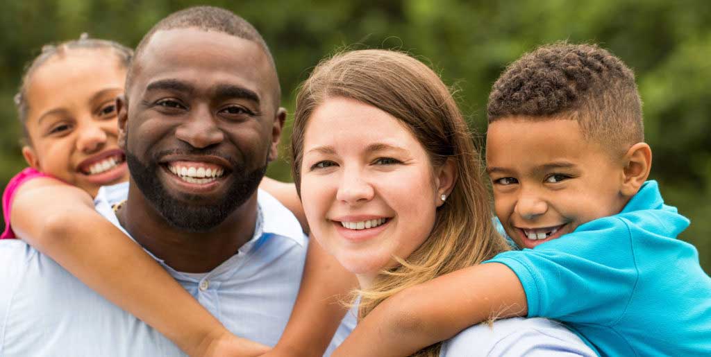 healthy young family